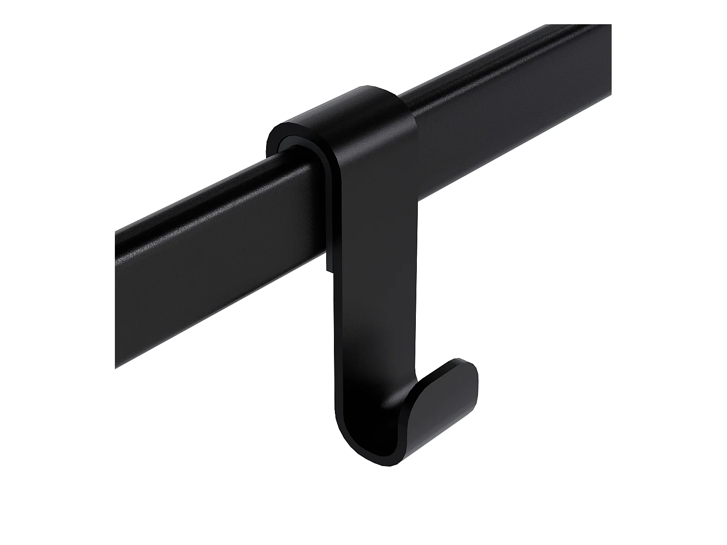 Porte-serviettes - Métal - 66 x 20 x 87cm - Noir - Lenexa