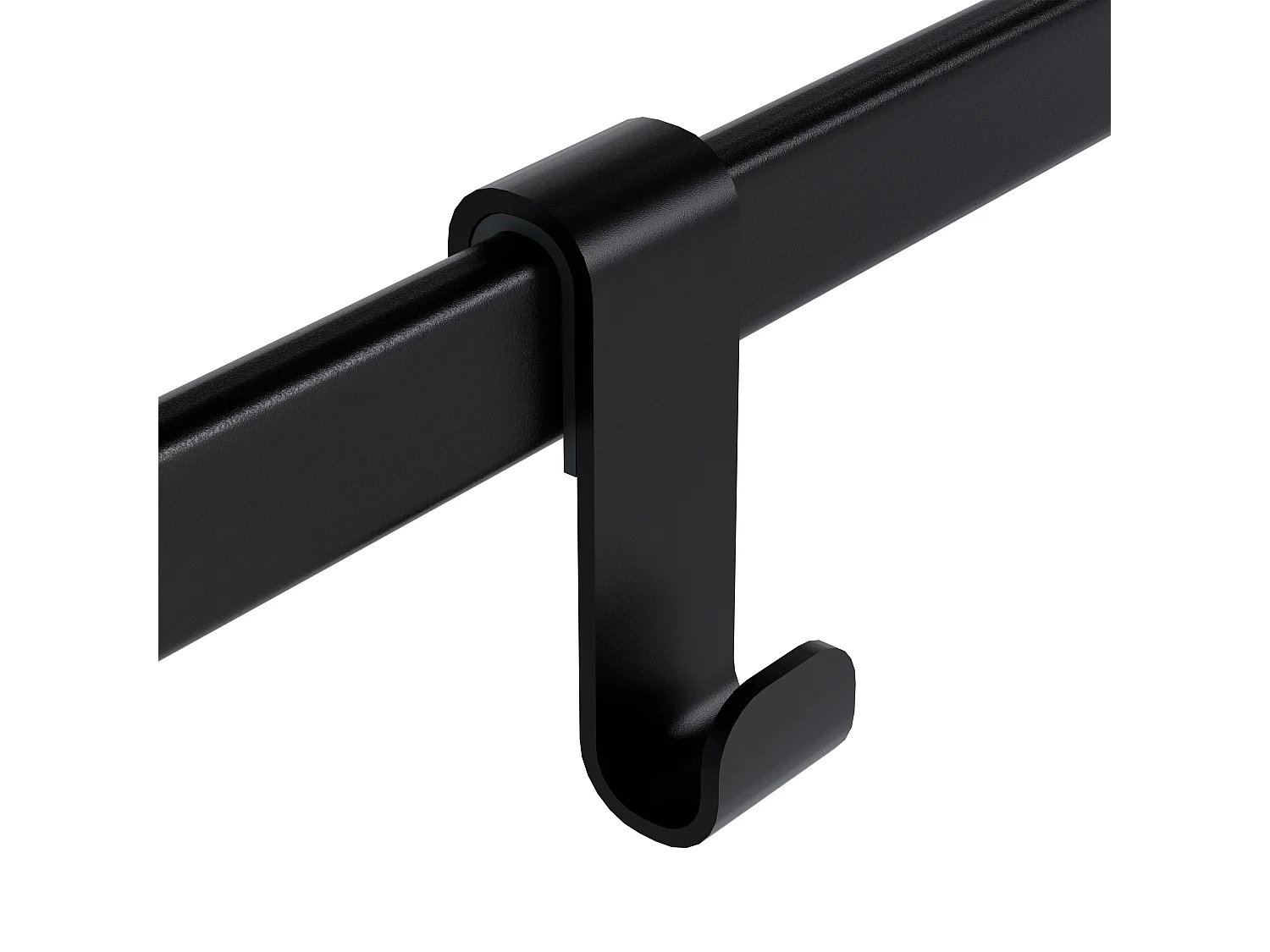 Porte-serviettes - Métal - 66 x 20 x 87cm - Noir - Lenexa