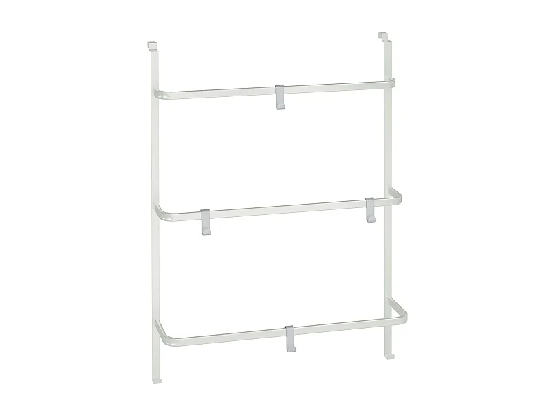 Porte-serviettes - Métal - 66 x 20 x 87cm - Blanc - Lenexa