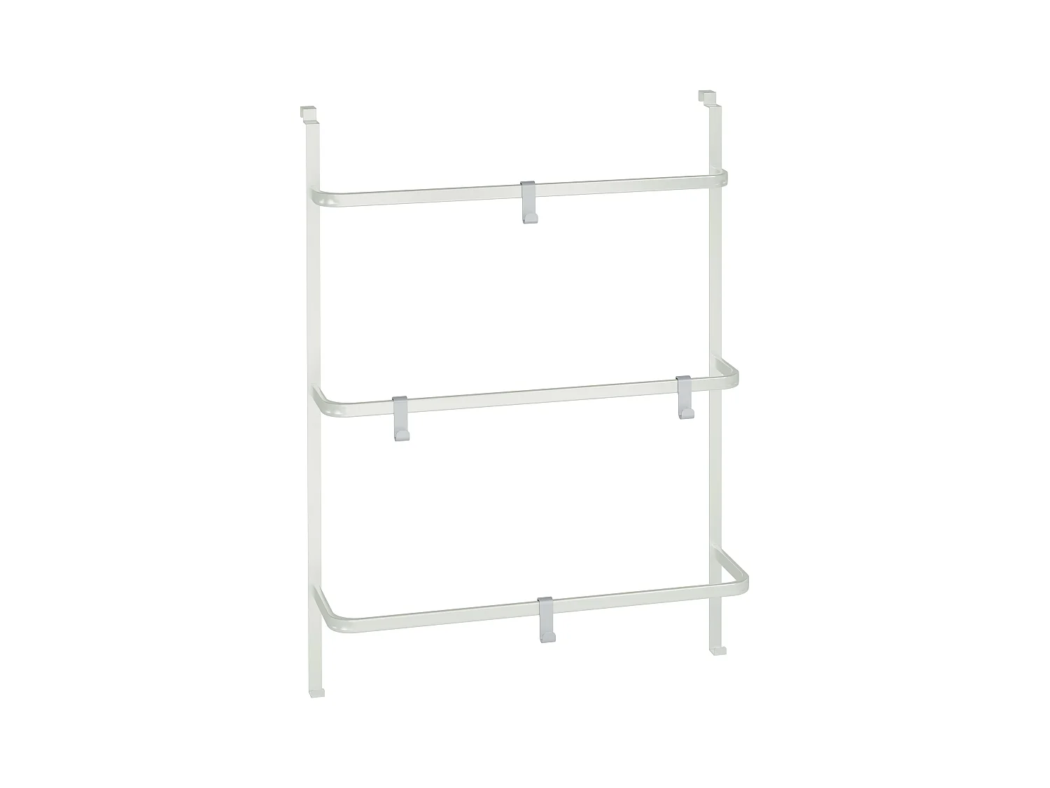 Porte-serviettes - Métal - 66 x 20 x 87cm - Blanc - Lenexa