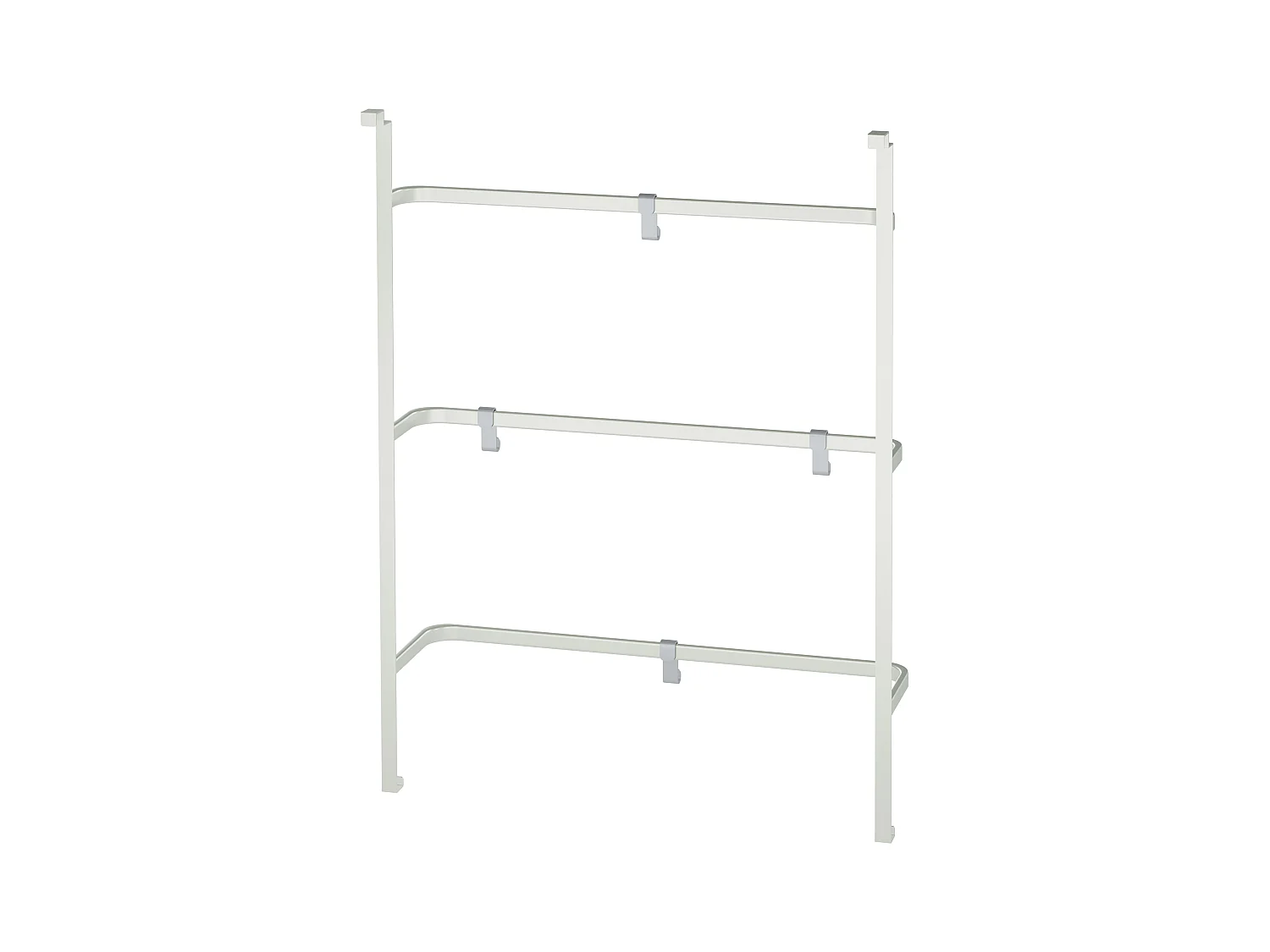 Porte-serviettes - Métal - 66 x 20 x 87cm - Blanc - Lenexa