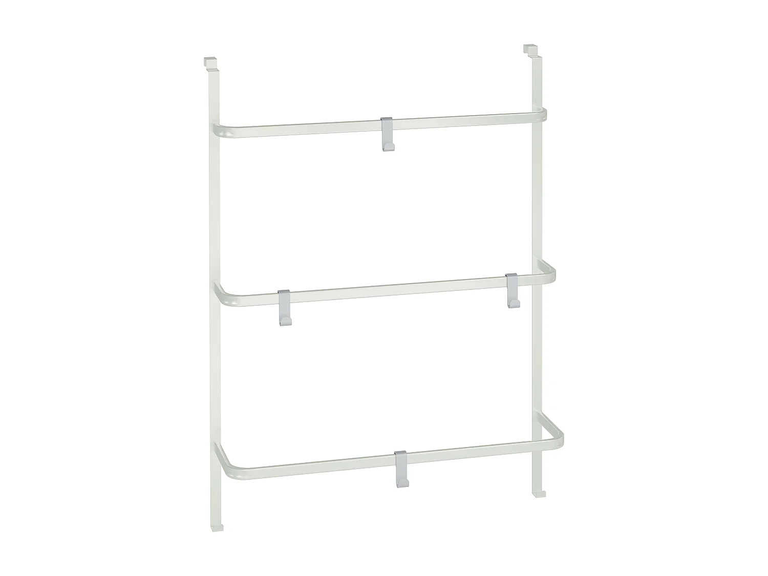 Porte-serviettes - Métal - 66 x 20 x 87cm - Blanc - Lenexa