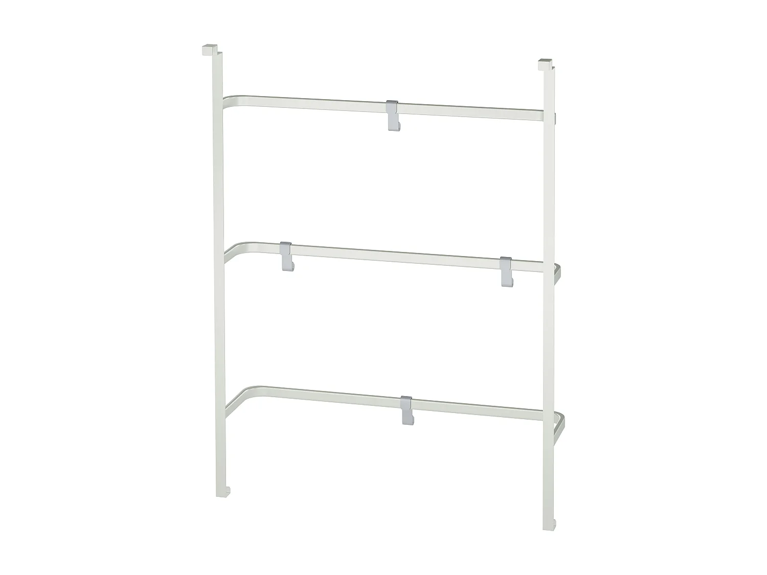 Porte-serviettes - Métal - 66 x 20 x 87cm - Blanc - Lenexa