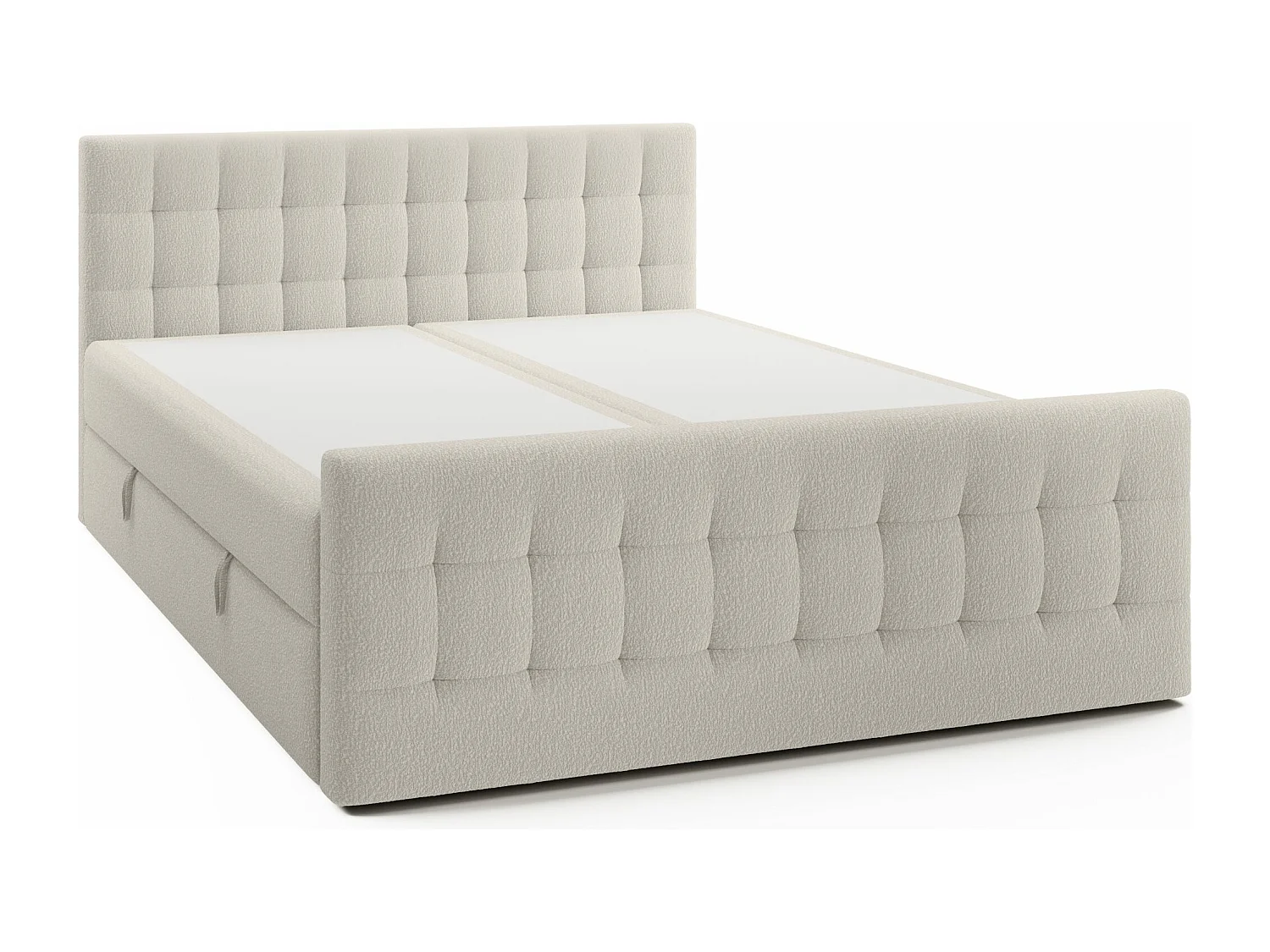 LIT DOUBLE avec surmatelas Aviano Royal 160x200 cm, crème