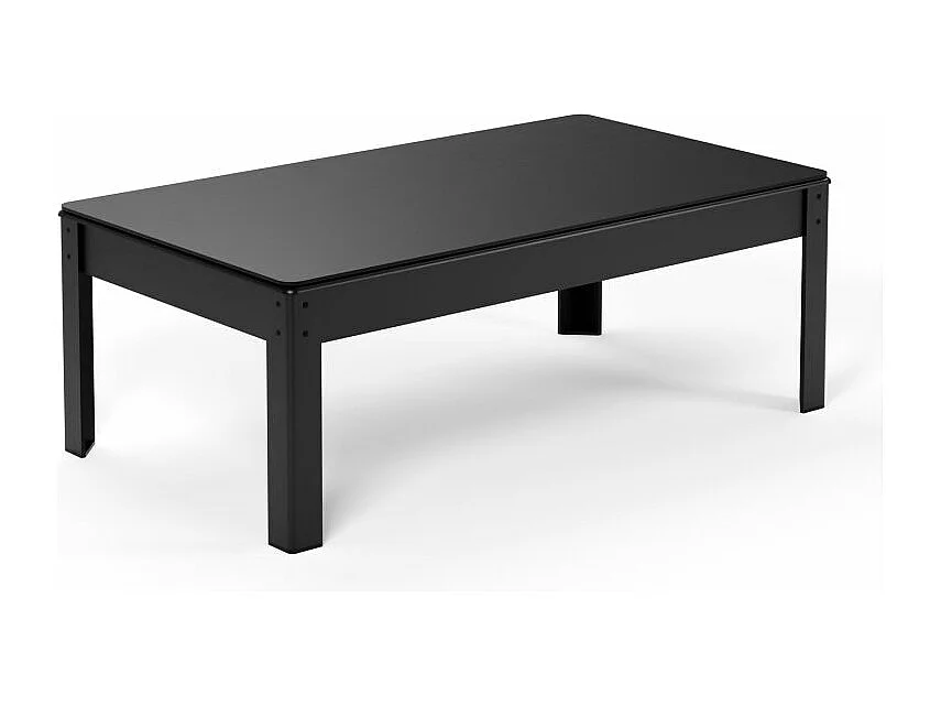 Billard Américain convertible table 4 places KITBILL 5FT - 183 x 102 x 78 cm Plateau dînatoire et accessoires inclus - Noir