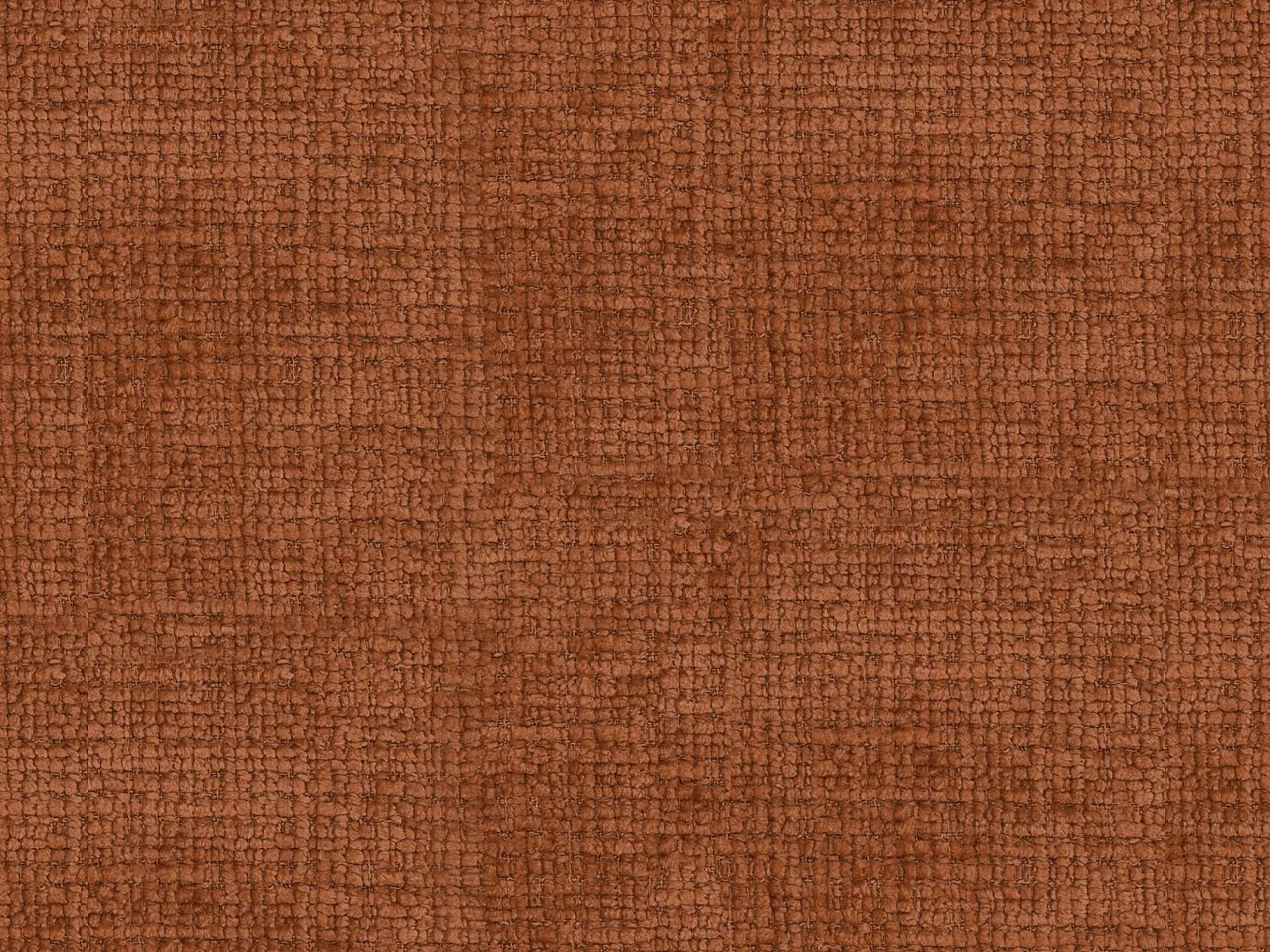 Canapé 3 places convertible en tissu chenille terracotta AVOLINE