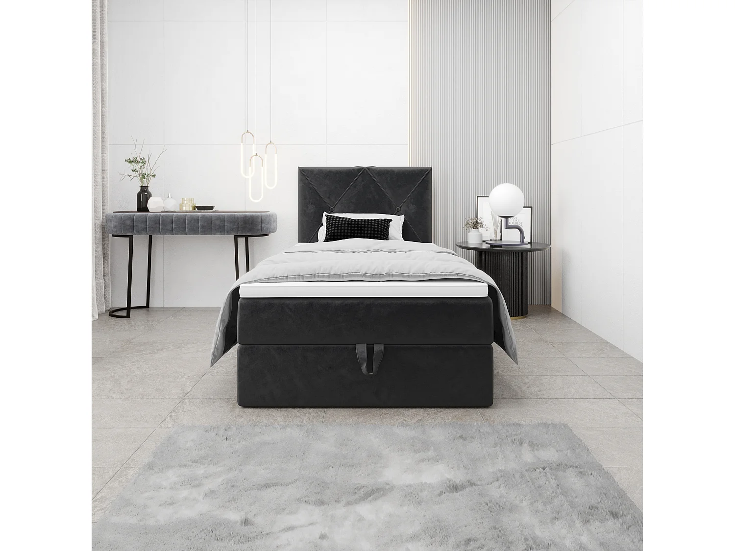 Boxspringbett ALTEA 120x200 Monolith 97