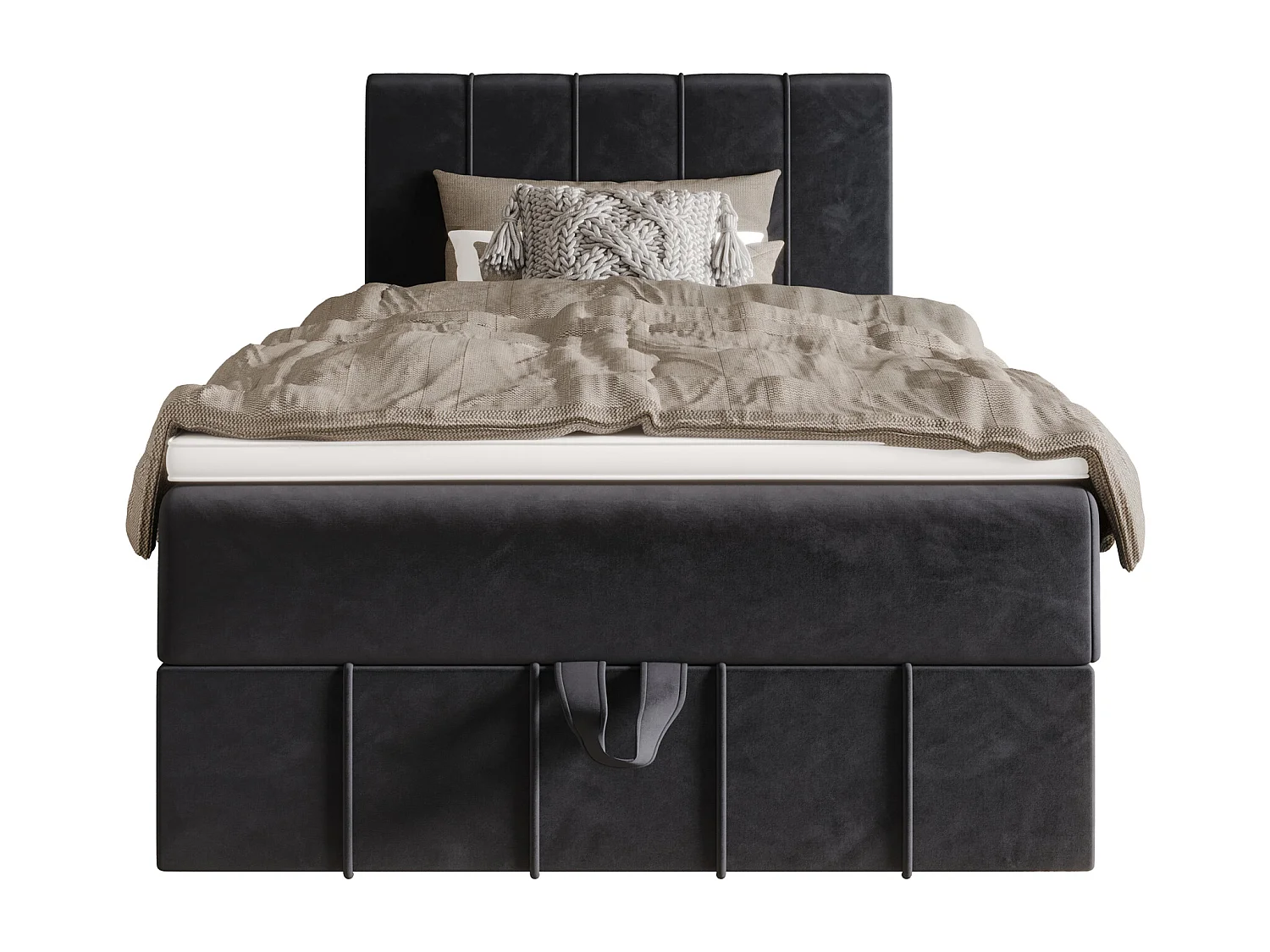 Boxspringbett BAHAMA 90x200 Monolith 97