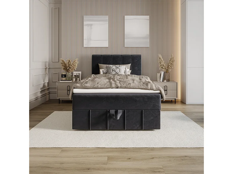 Boxspringbett BAHAMA 90x200 Monolith 97