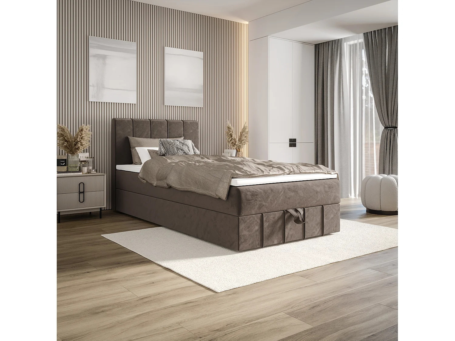 Boxspringbett BAHAMA 90x200 Monolith 15