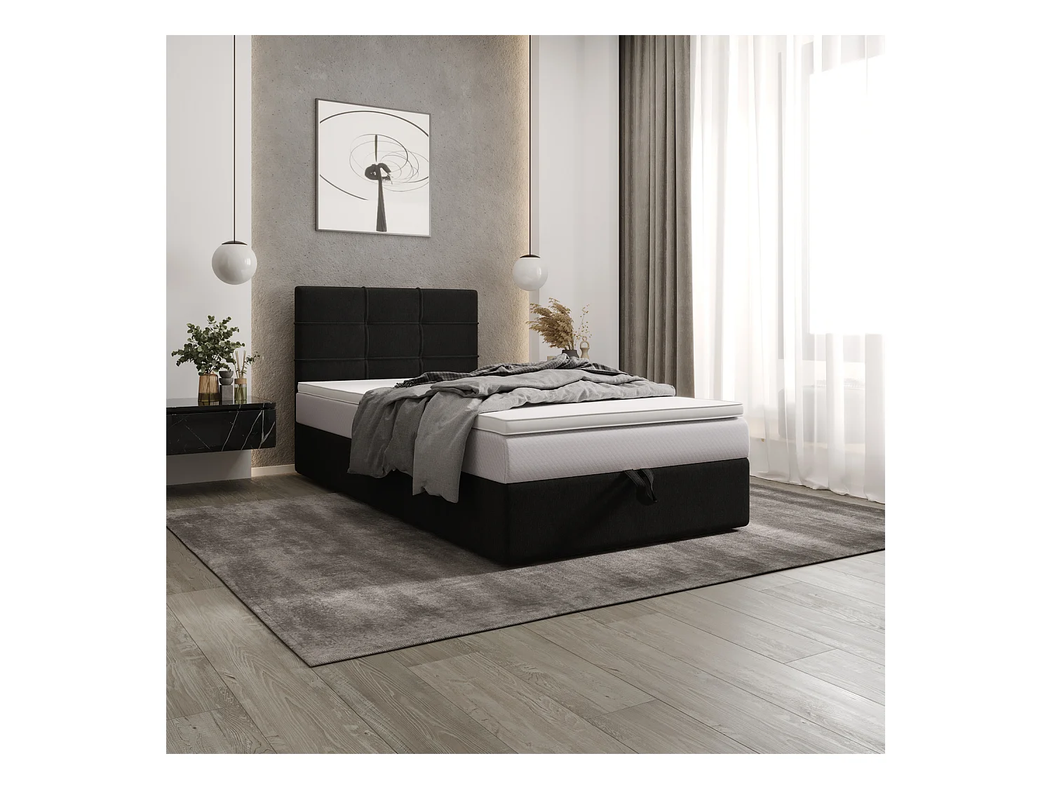Boxspringbett DUO 2 90x200 Cosmic 100