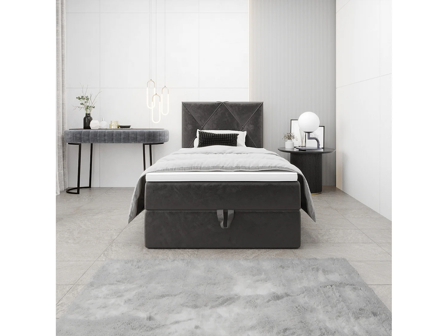 Boxspringbett ALTEA 120x200 Monolith 92