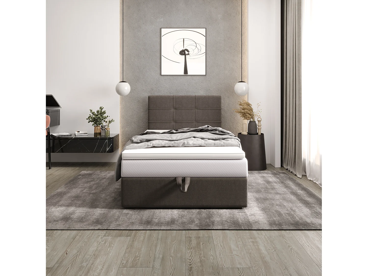 Boxspringbett DUO 2 100x200 Cosmic 03