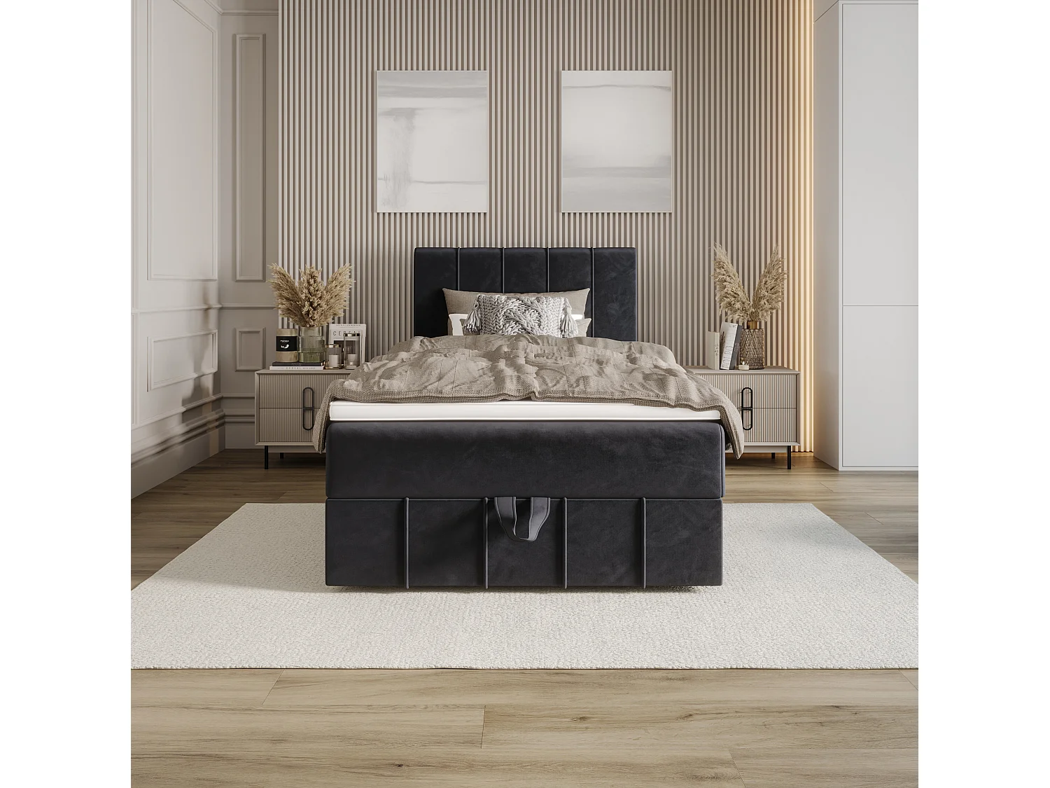 Boxspringbett BAHAMA 120x200 Monolith 97