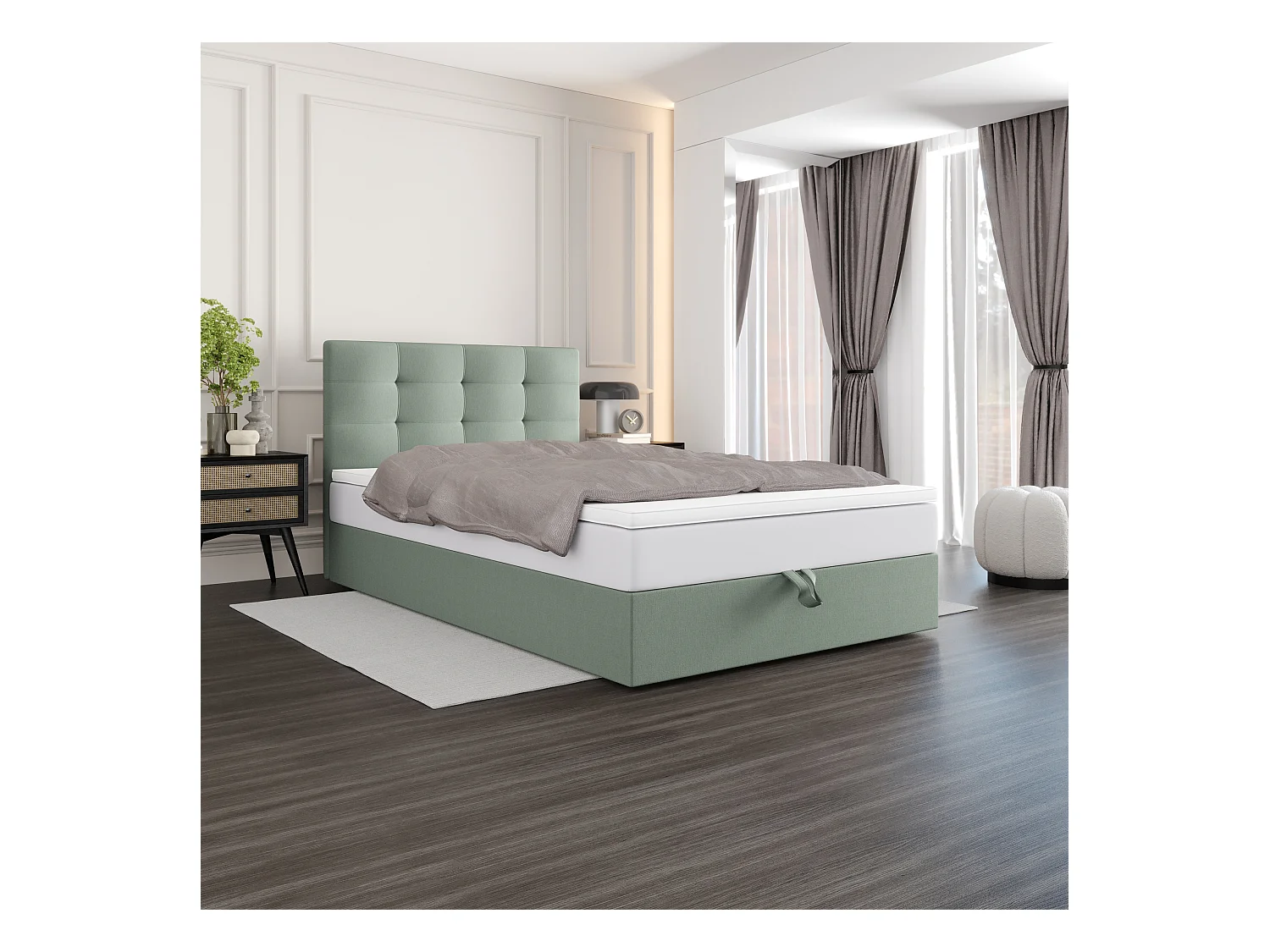 Łóżko kontynentalne DUO 1 120x200 Cosmic 16