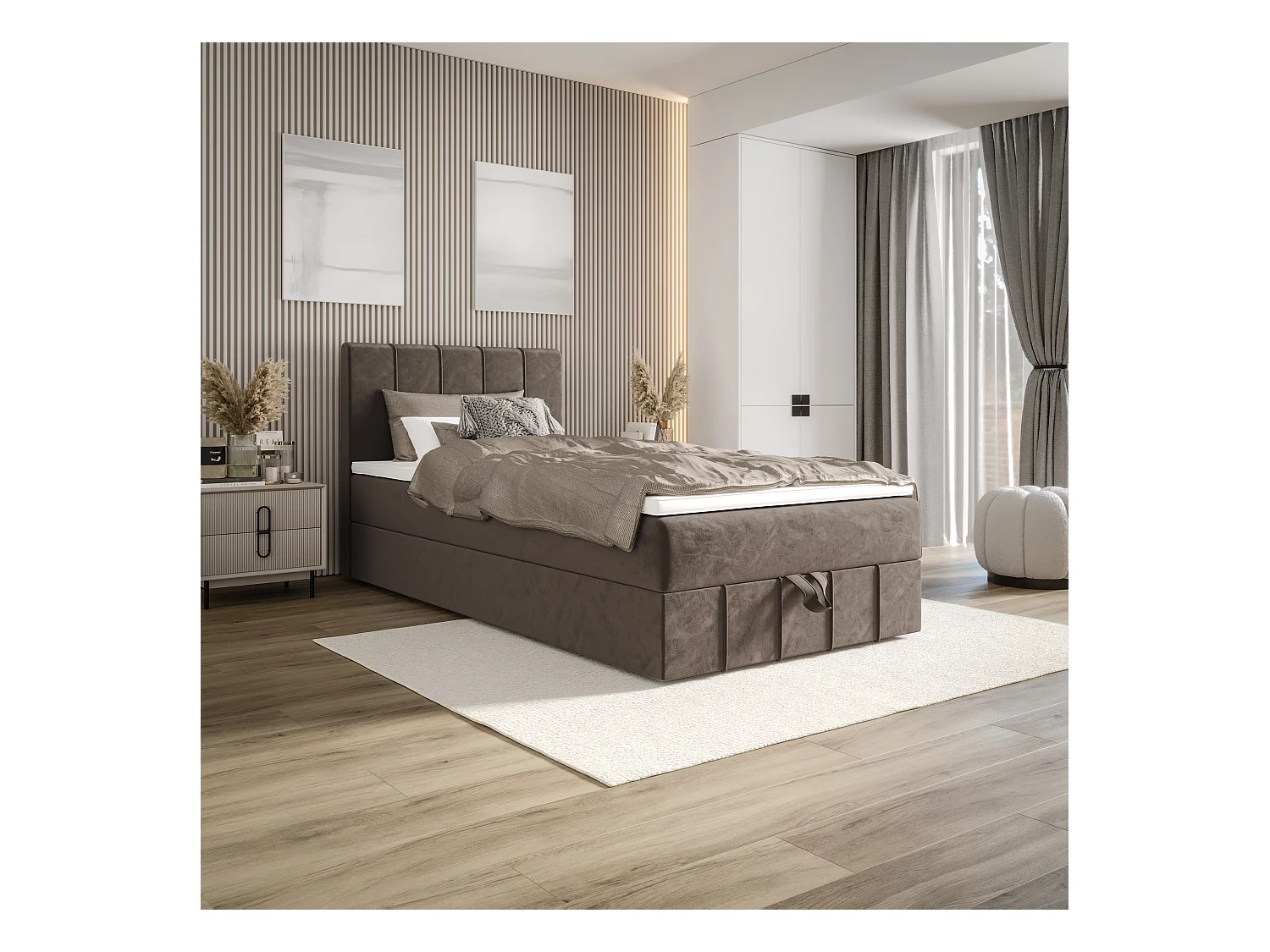 Boxspringbett BAHAMA 120x200 Monolith 15