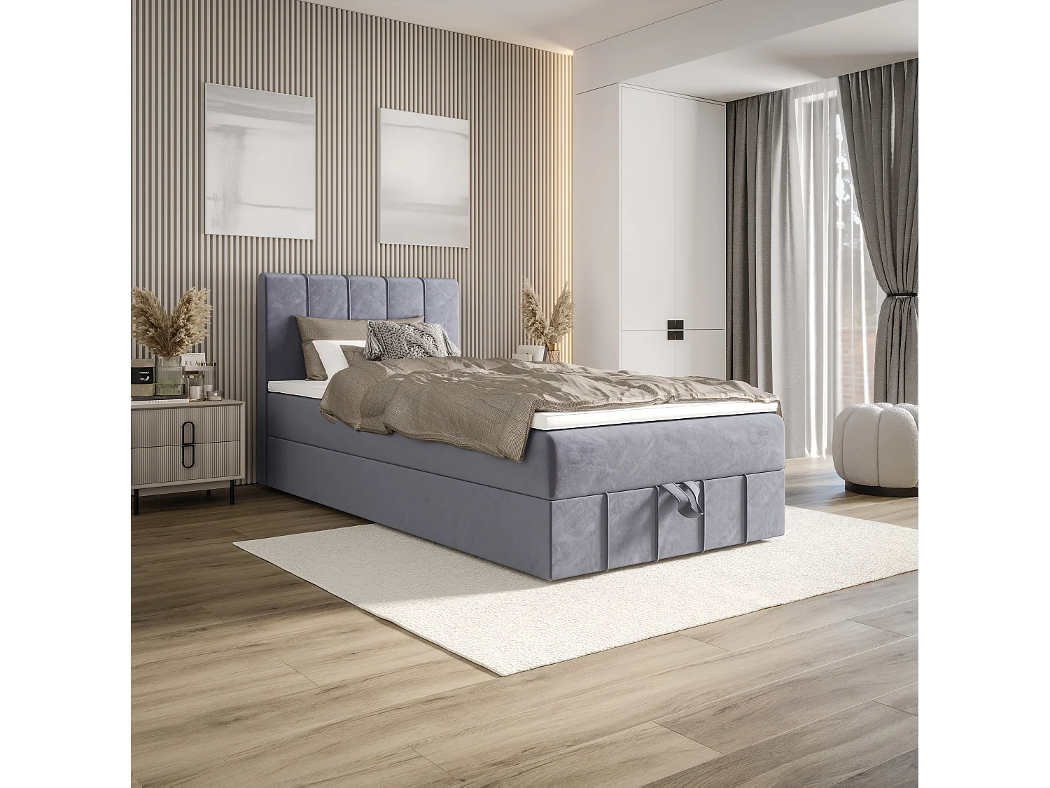 Boxspringbett BAHAMA 90x200 Monolith 70