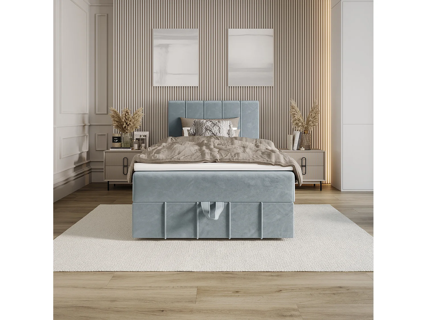 Boxspringbett BAHAMA 100x200 Monolith 72