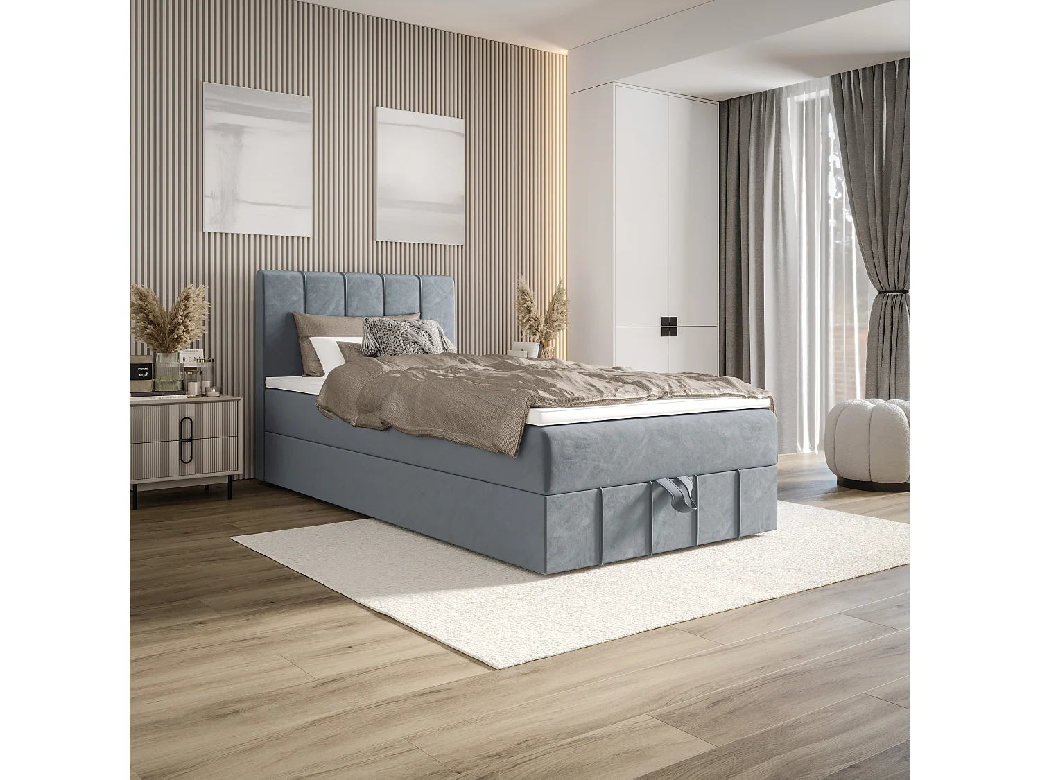 Boxspringbett BAHAMA 100x200 Monolith 72