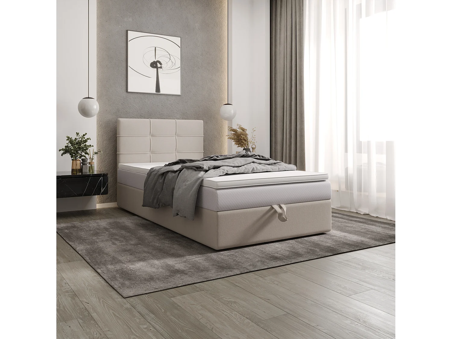 Boxspringbett DUO 2 120x200 Cosmic 10