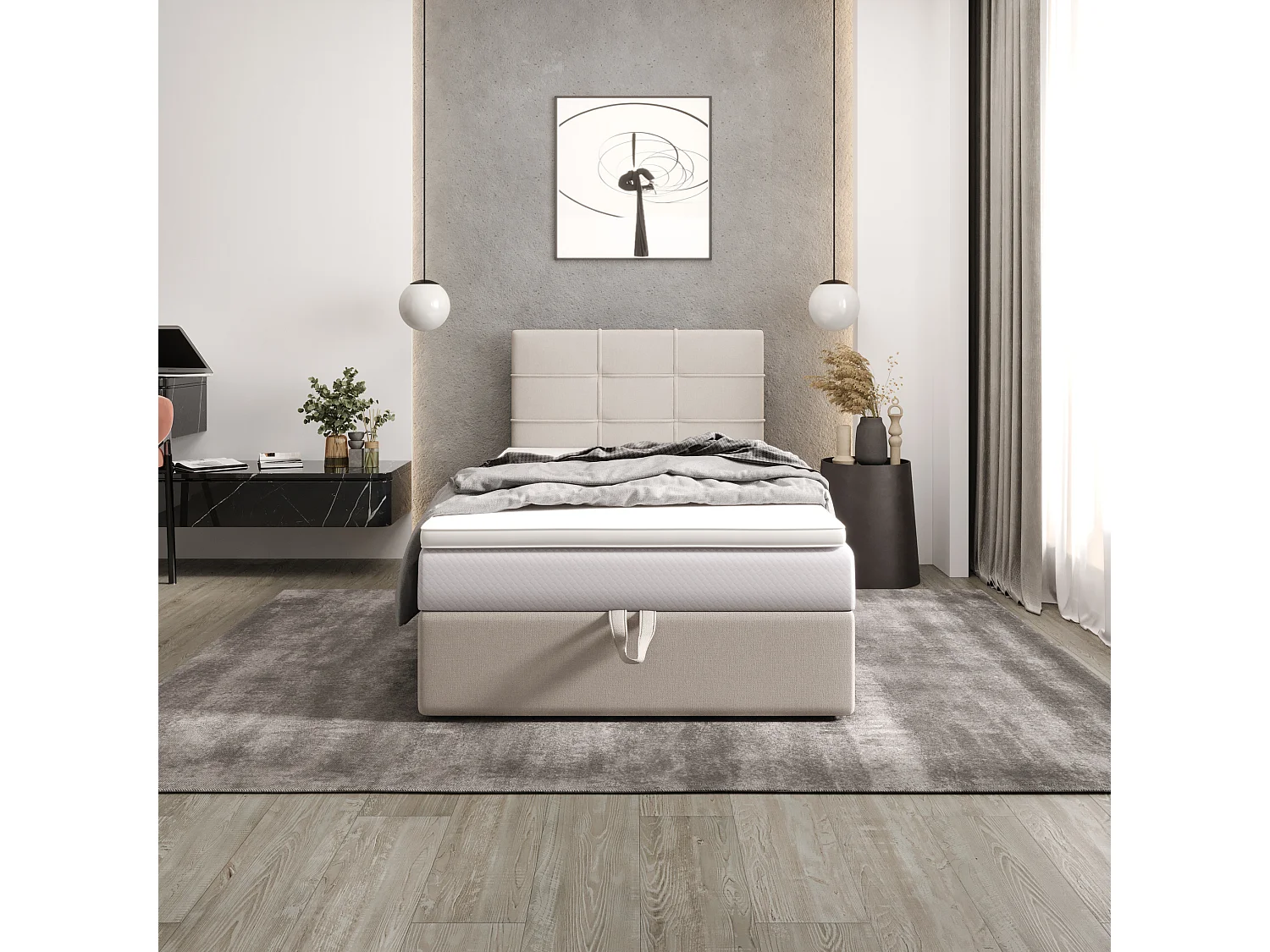 Boxspringbett DUO 2 120x200 Cosmic 10