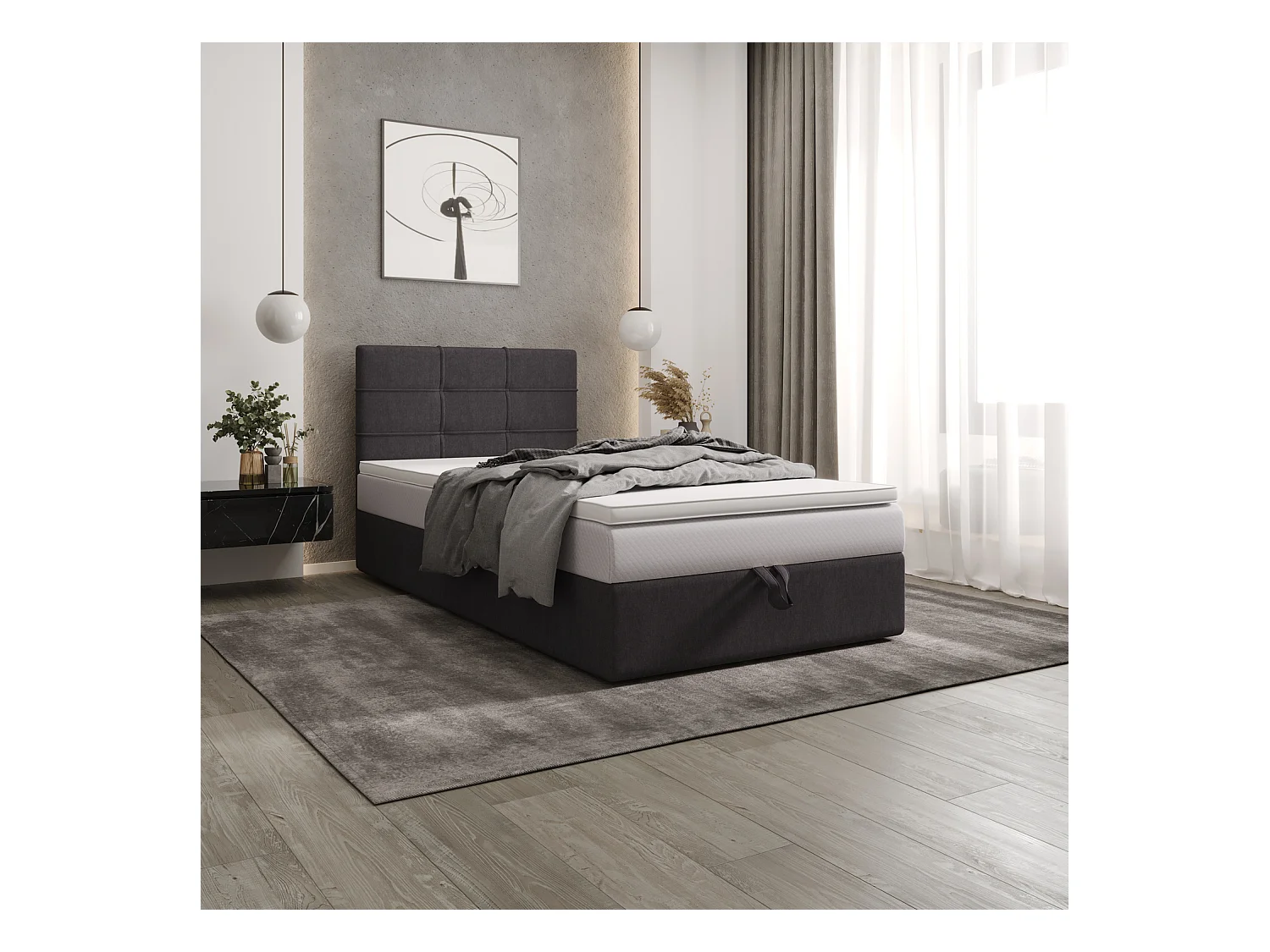 Łóżko kontynentalne DUO 2 100x200 Cosmic 97