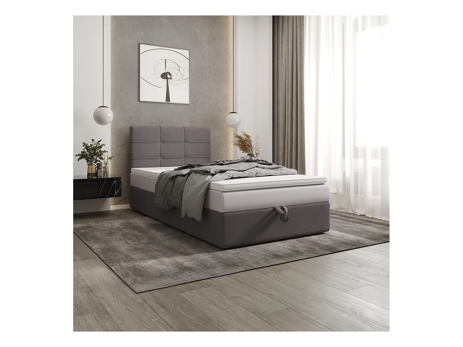 Łóżko kontynentalne DUO 2 120x200 Cosmic 160