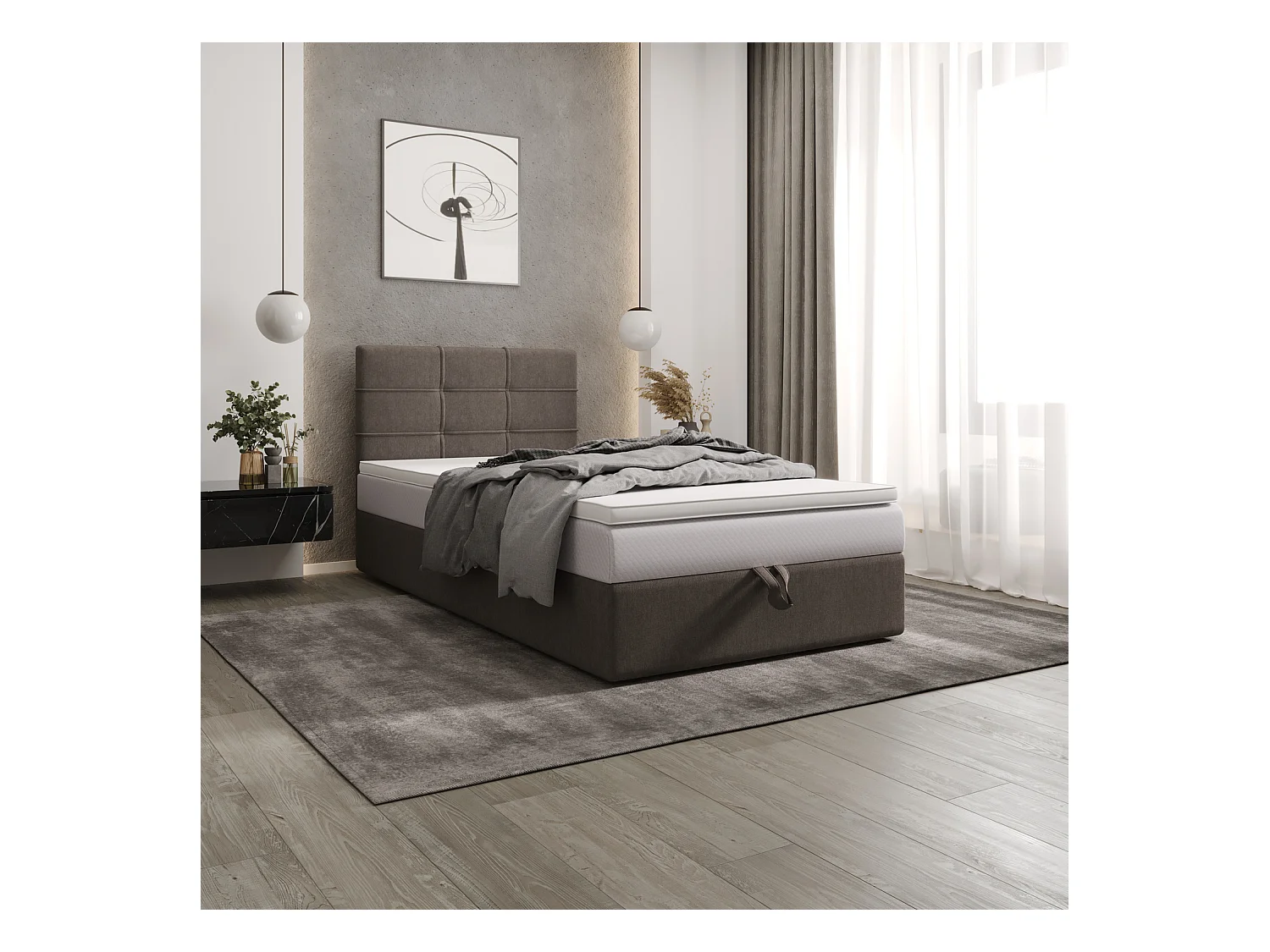 Boxspringbett DUO 2 120x200 Cosmic 03