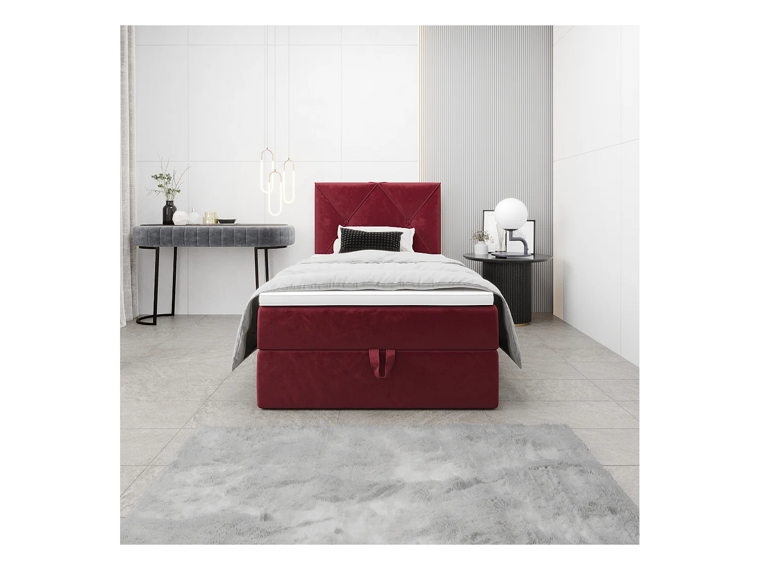 Boxspringbett ALTEA 90x200 Monolith 59