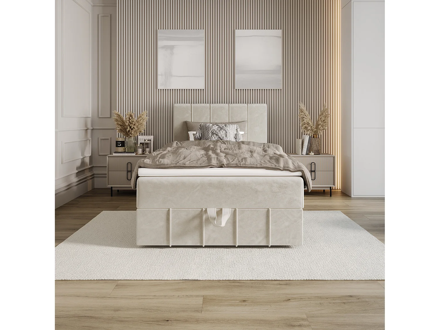 Boxspringbett BAHAMA 90x200 Monolith 02