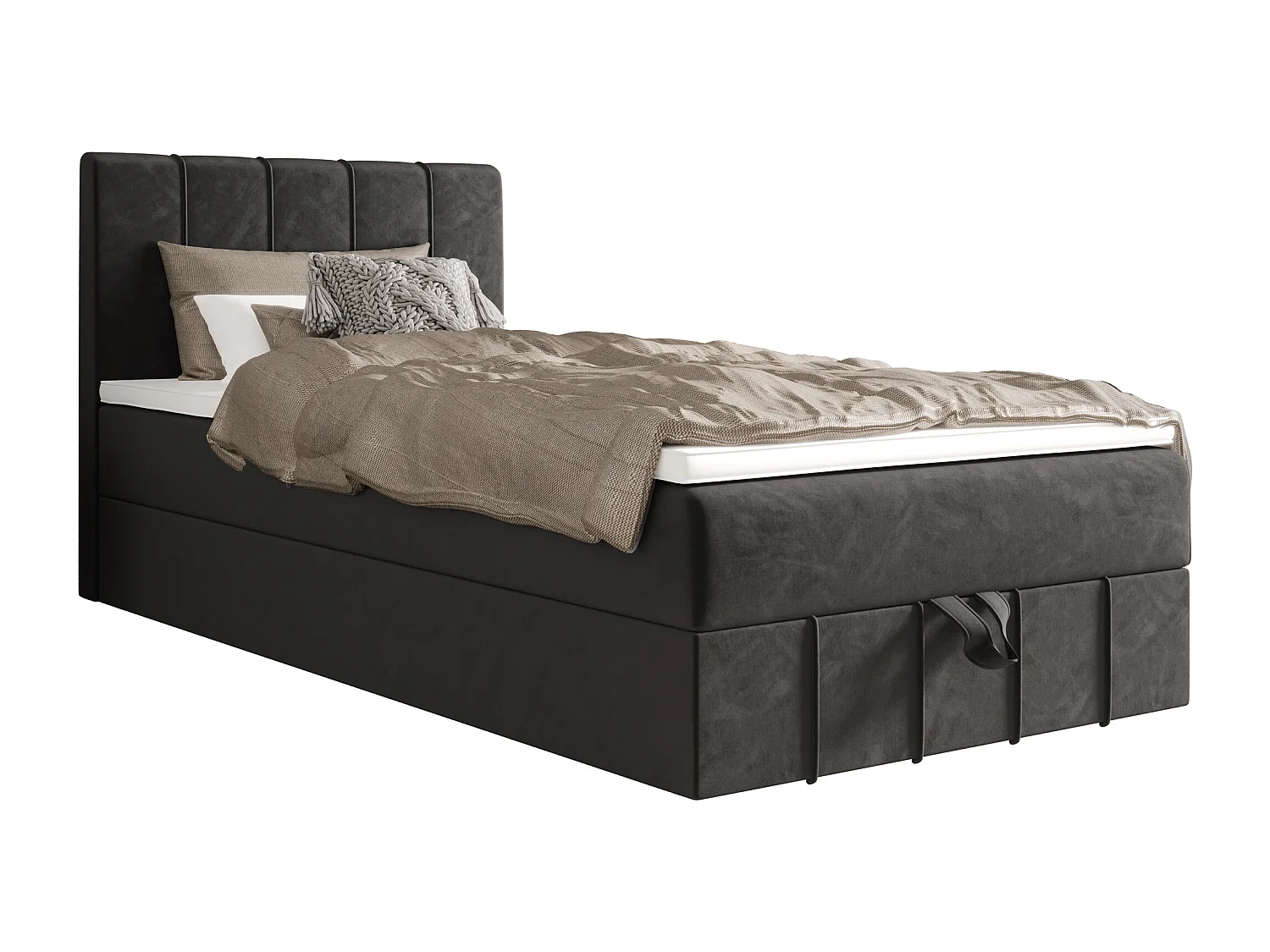 Boxspringbett BAHAMA 100x200 Monolith 92