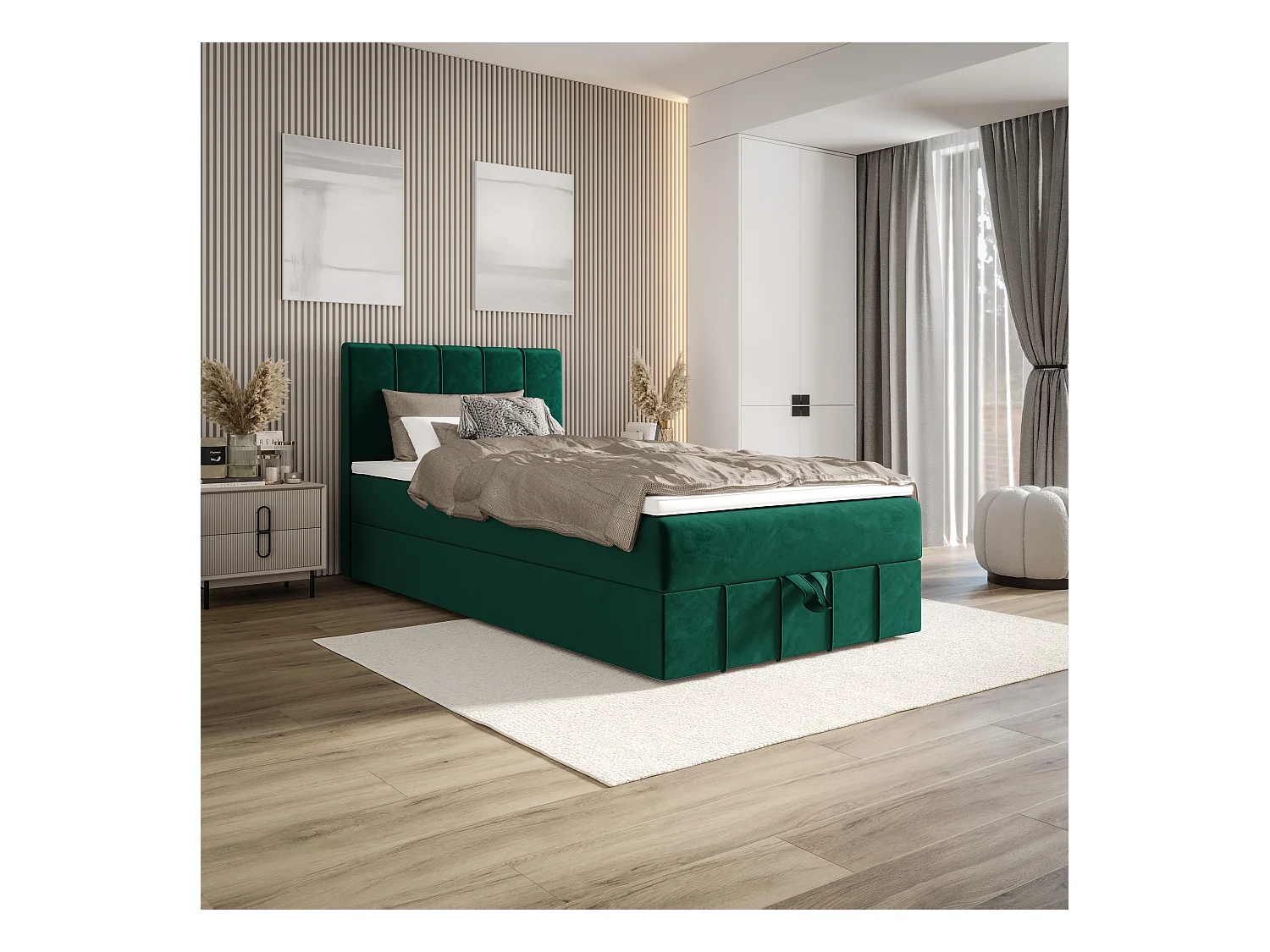 Boxspringbett BAHAMA 100x200 Monolith 37