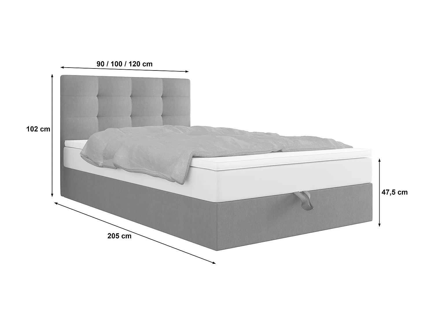 Boxspringbett DUO 1 100x200 Cosmic 100