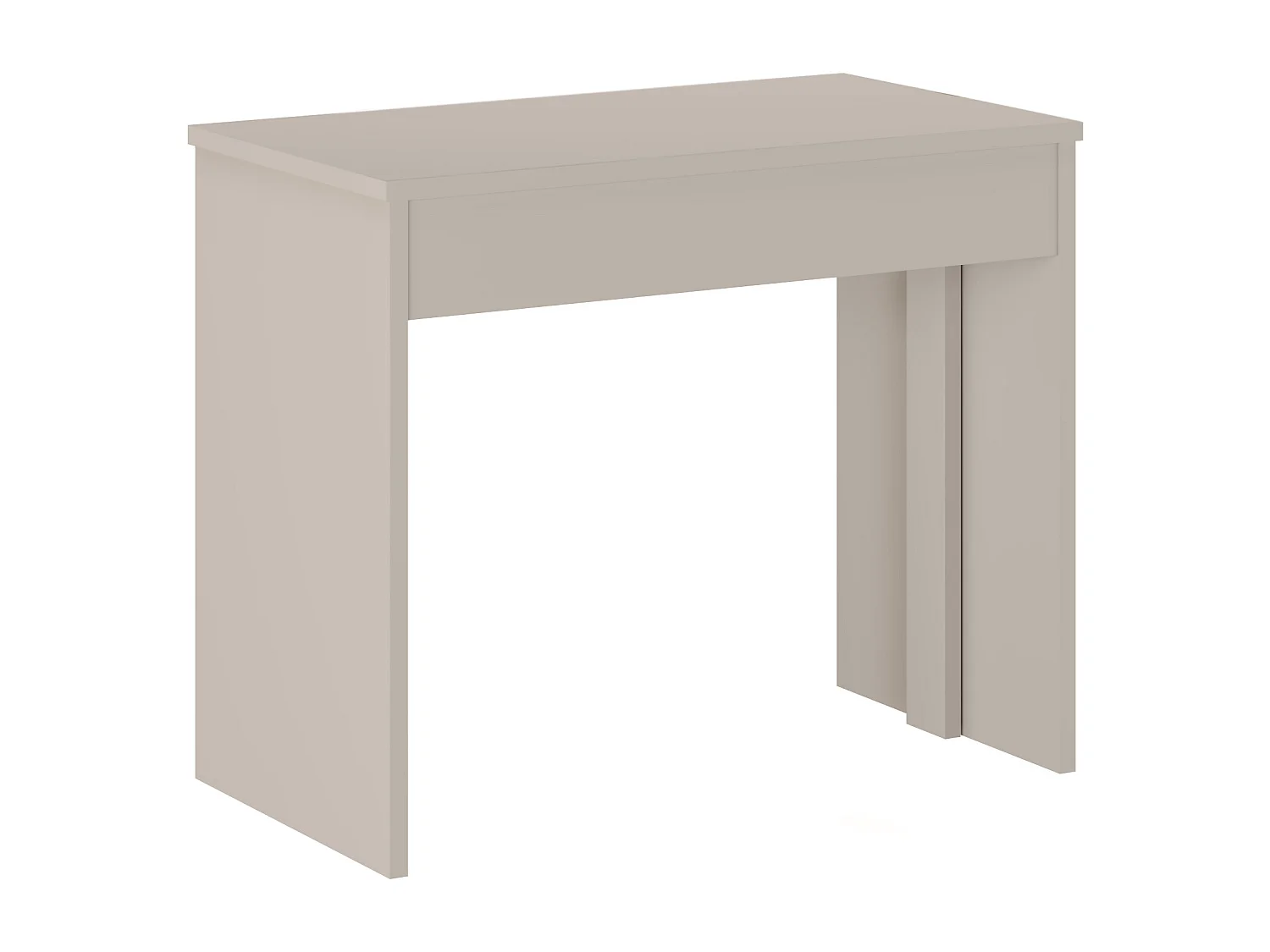 Console table extensible 12 couverts - 6 rallonges - Beige - ONEGA