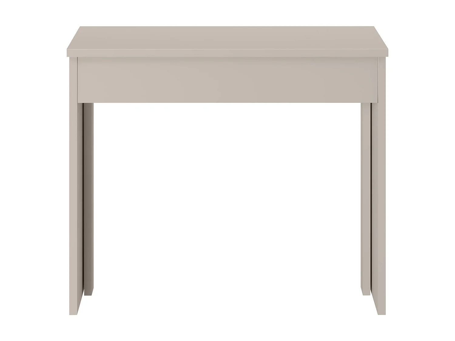Console table extensible 12 couverts - 6 rallonges - Beige - ONEGA