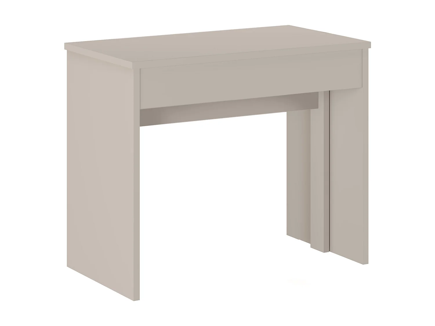 Konsollbord uttrekkbart 12 kuverter - 6 bordplater - Beige - ONEGA