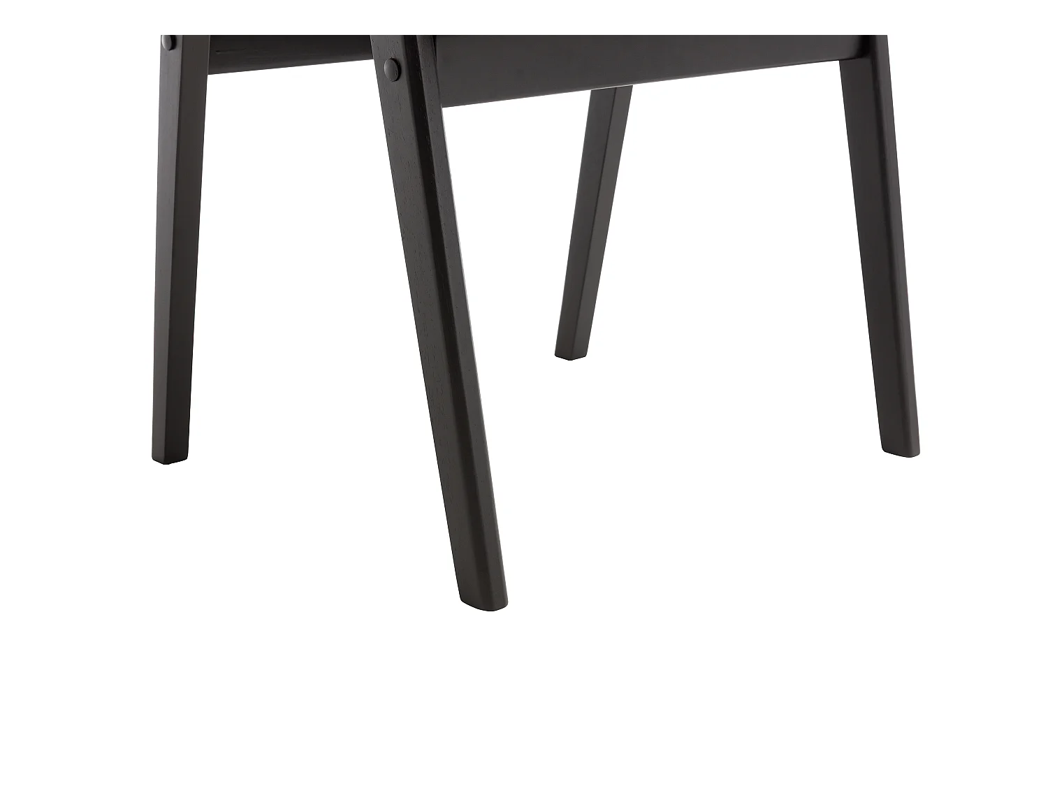 Sett med 2 stoler med armlener i buklémateriale og gummitrestol - Taupe og svart - SOLUNA