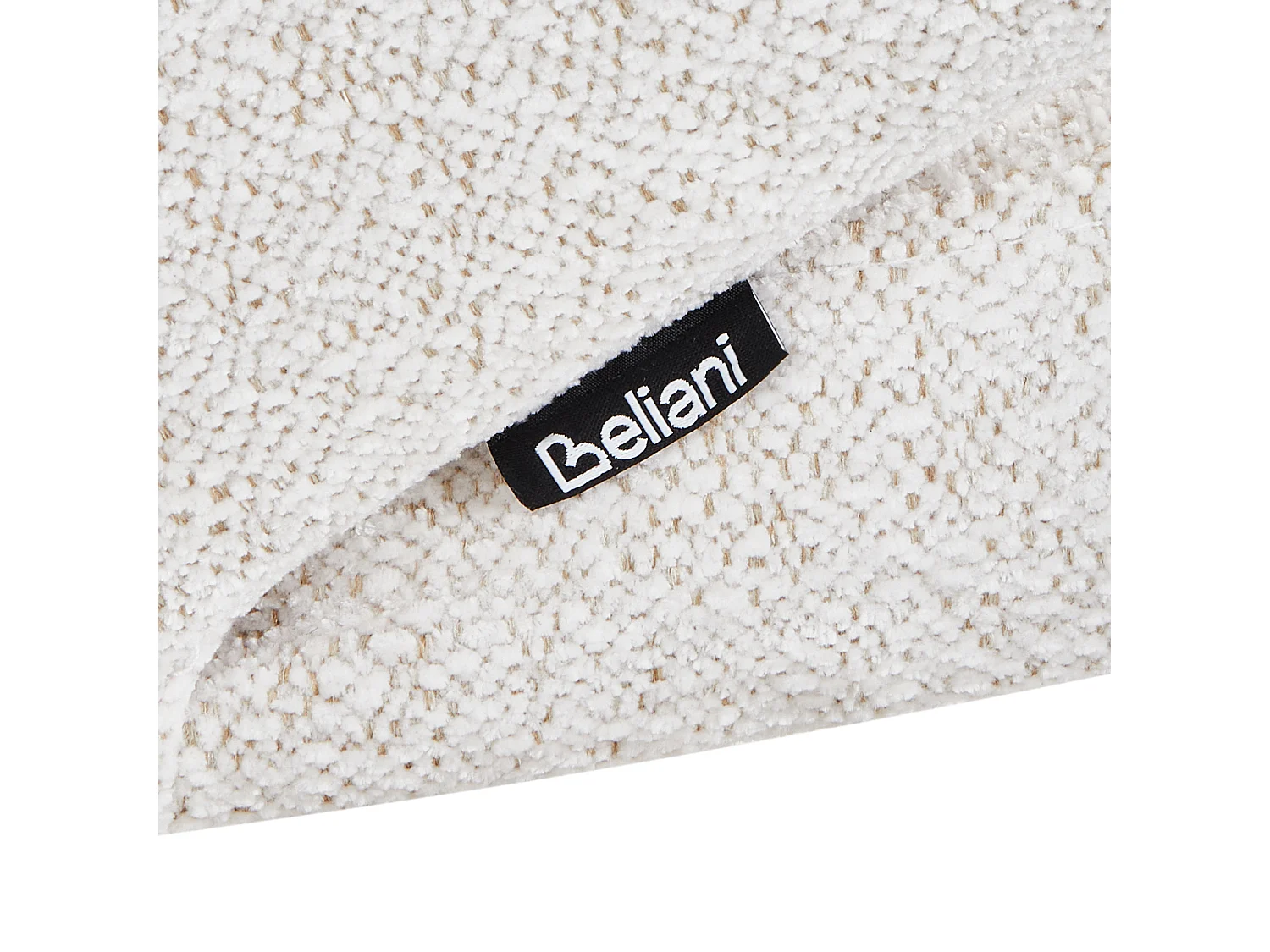 Schaukelsessel VIKEN Stoff Cremeweiss