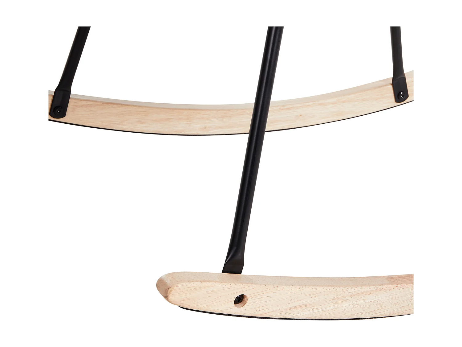 Schaukelsessel VIKEN Stoff Cremeweiss