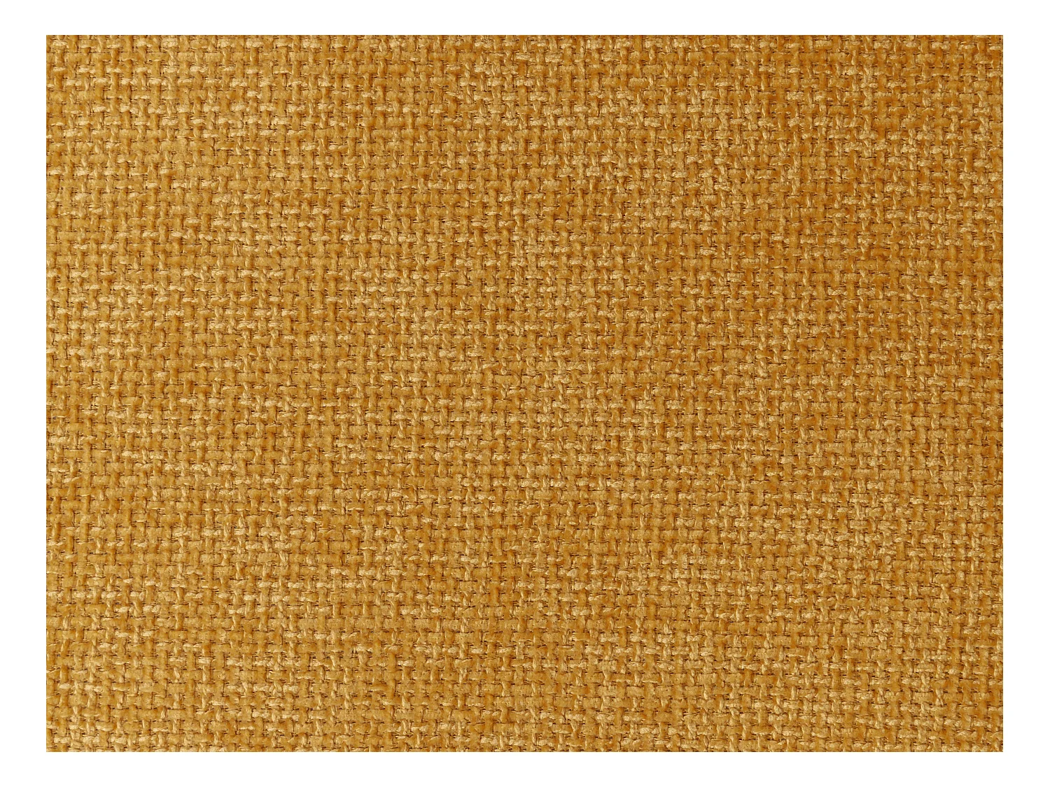 Sæt med 2 stole med armlæn i tekstureret stof og gummitræ - Gul og mørk natur - SOLUNA