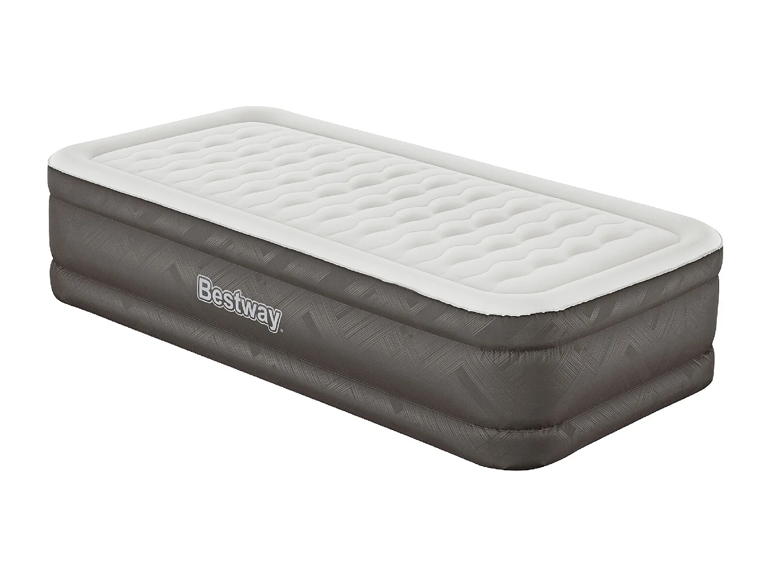 Matelas Gonflable Bestway Tough Guard 191x97x46cm Pompe de Gonflage Intégrée|Supporte Jusqu'à 180Kg|Taille Twin|Sac de Rangement