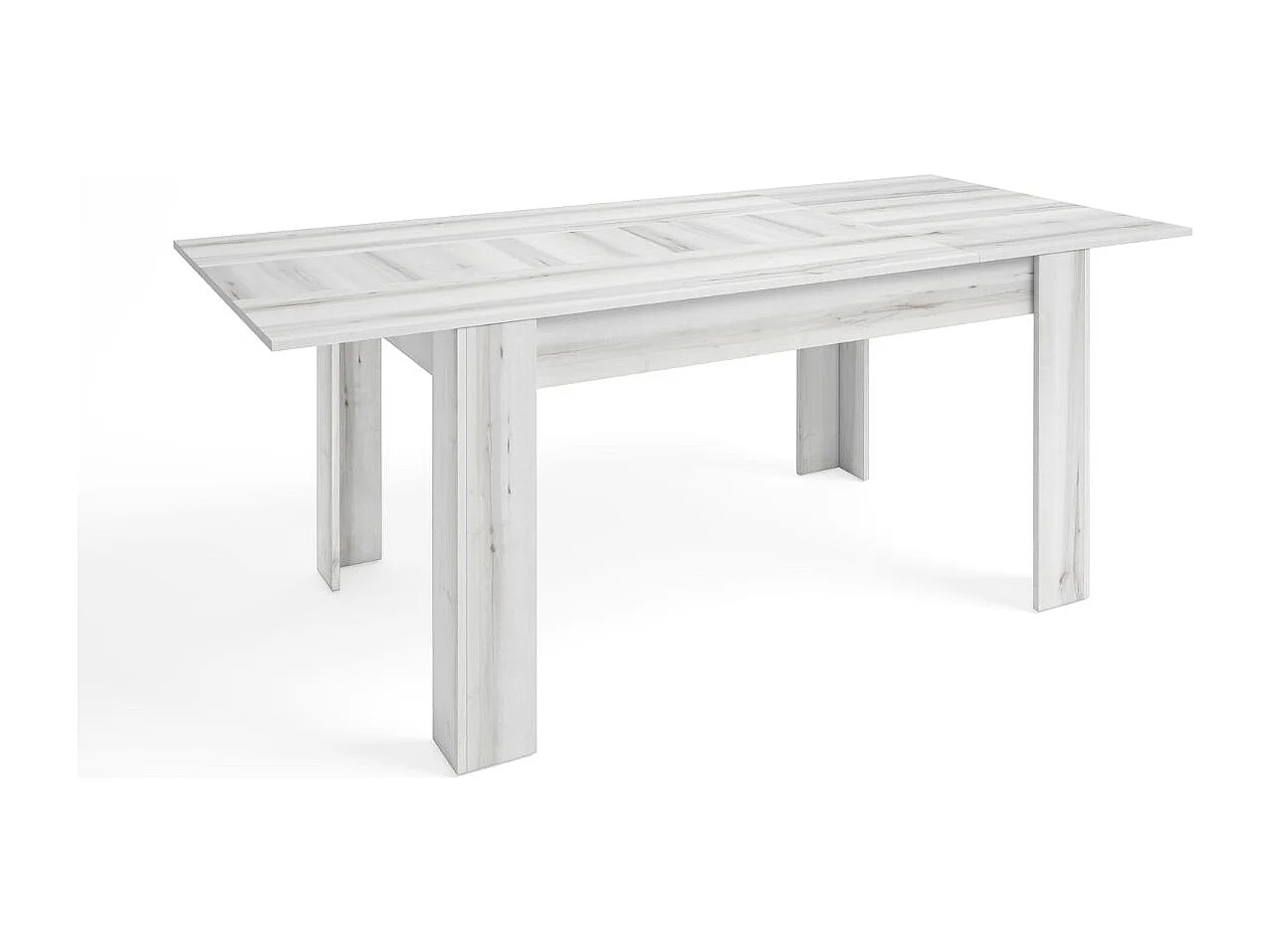 Mesa de comedor Bass extensible albo 76,1x140,4-200x90,4 cm