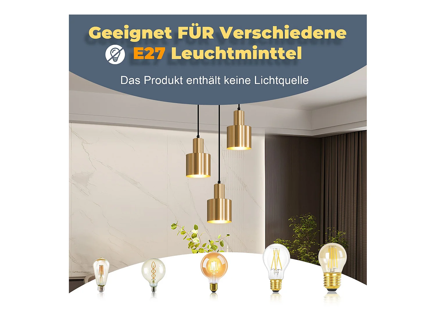 NETTLIFE suspension table à manger lampe suspendue lampe suspension vintage 3 flammes ronde design moderne E27