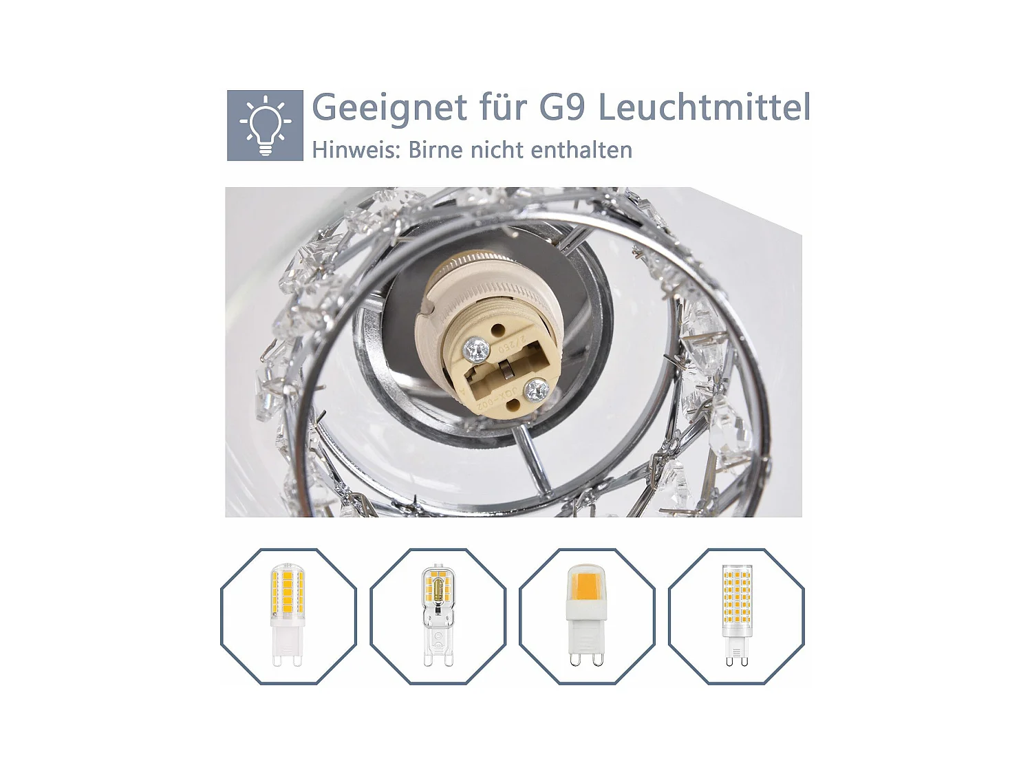 NETTLIFE Moderne kristallen G9 glazen hanglamp voor de eetkamer, in hoogte verstelbaar