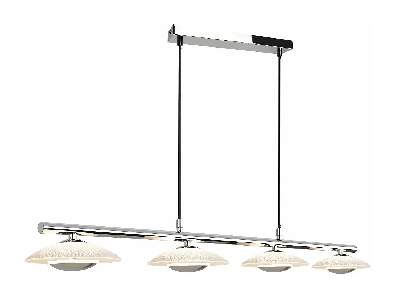 NETTLIFE lampa wisząca LED stół jadalny nowoczesny design lampa wisząca do jadalni salon 4 płomienie 3000K