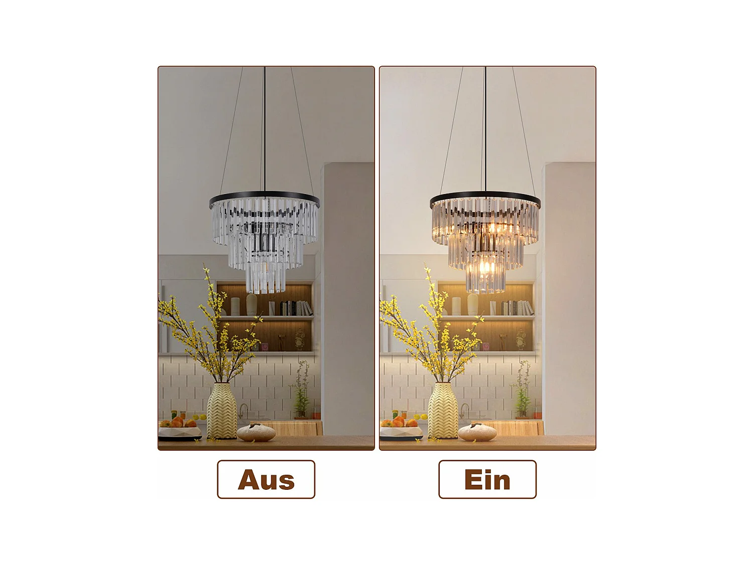 NETTLIFE Suspension Table à manger Lampe de salle à manger Suspendue Lampe suspendue E27 Lampe de salon Chambre Noir