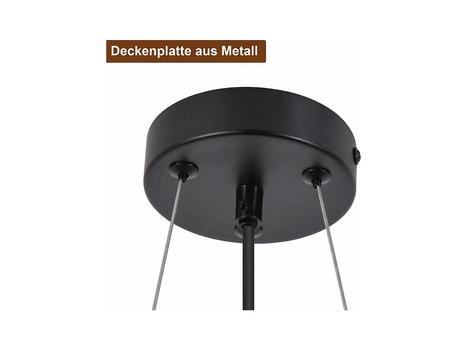 NETTLIFE Suspension Table à manger Lampe de salle à manger Suspendue Lampe suspendue E27 Lampe de salon Chambre Noir