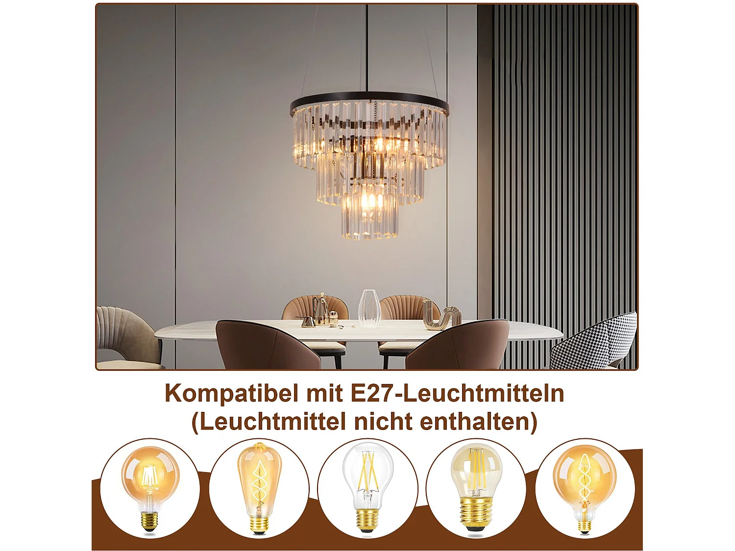 NETTLIFE Lampa wisząca do jadalni Lampa do jadalni Lampa wisząca E27 Lampa do salonu Sypialnia Czarna