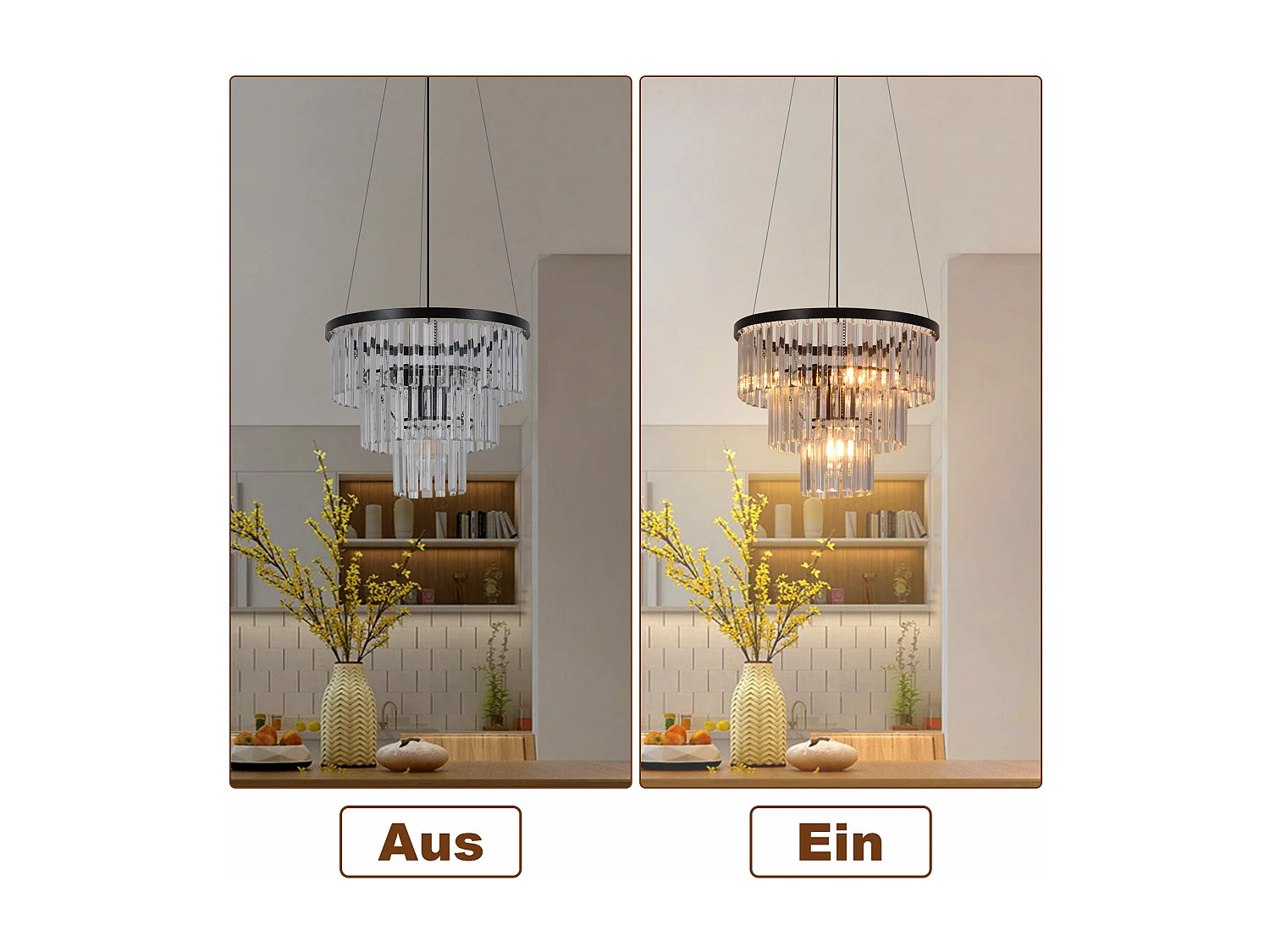 NETTLIFE Lampa wisząca do jadalni Lampa do jadalni Lampa wisząca E27 Lampa do salonu Sypialnia Czarna