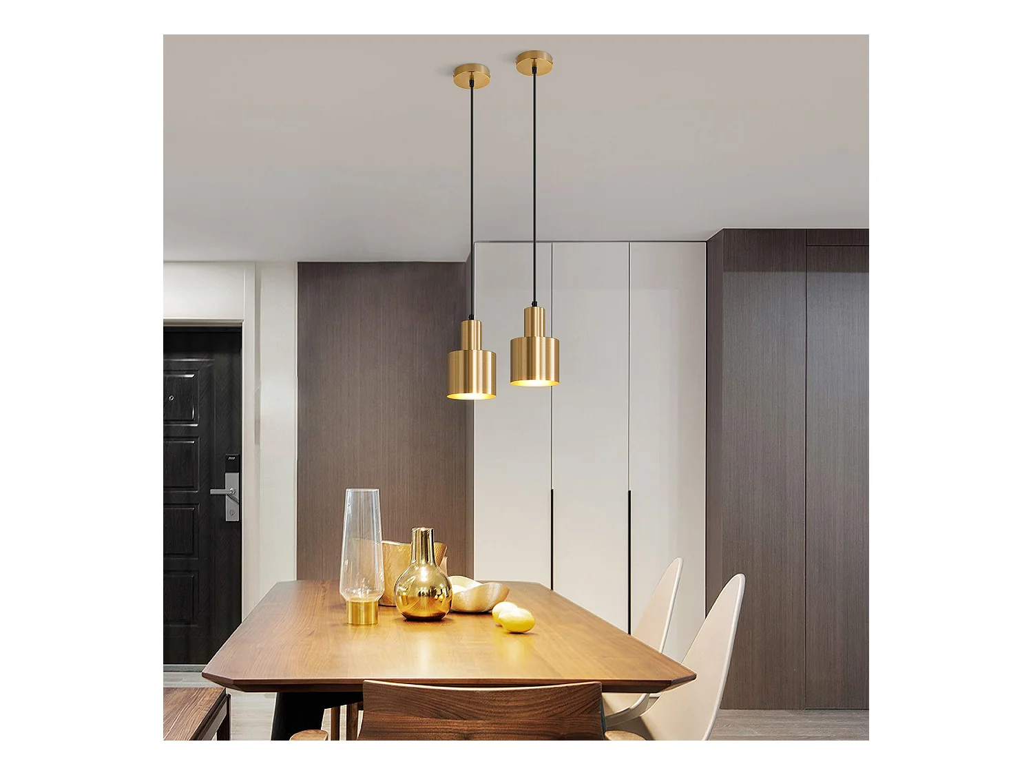 NETTLIFE suspension table à manger lampe suspendue vintage salle à manger 1 flamme à manger or design moderne E27